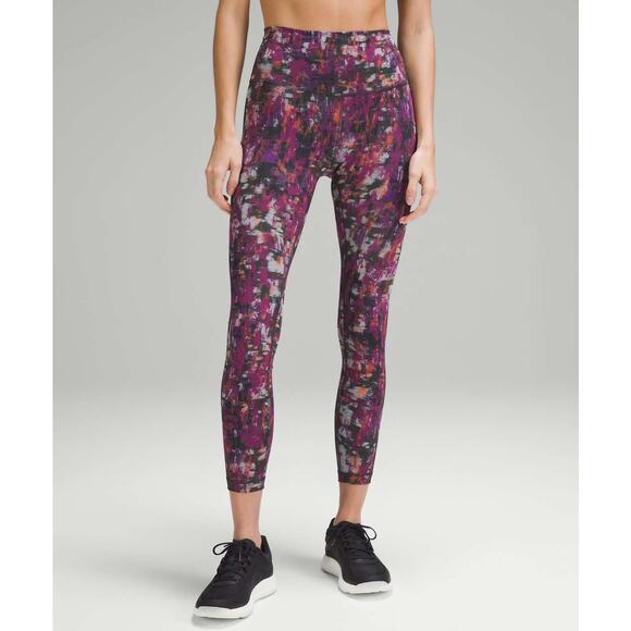 Lululemon Wunder Train High-Rise Tight 25" Cinder Flash Multi 6 - Picture 1 of 12
